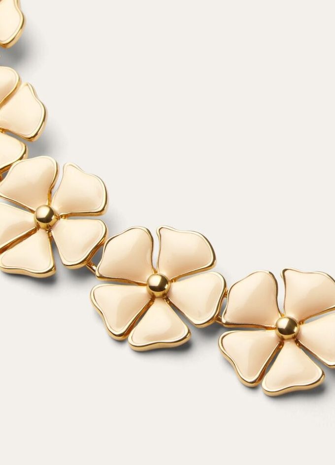 Blooming Linen Flower Bracelet