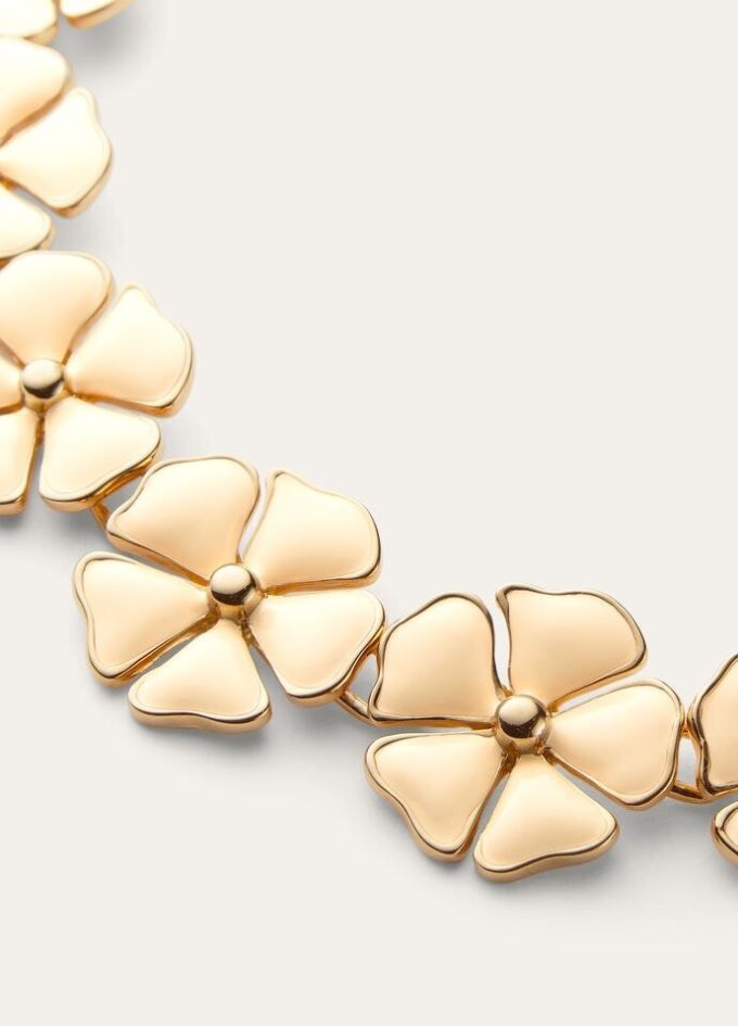 Blooming Linen Flower Necklace