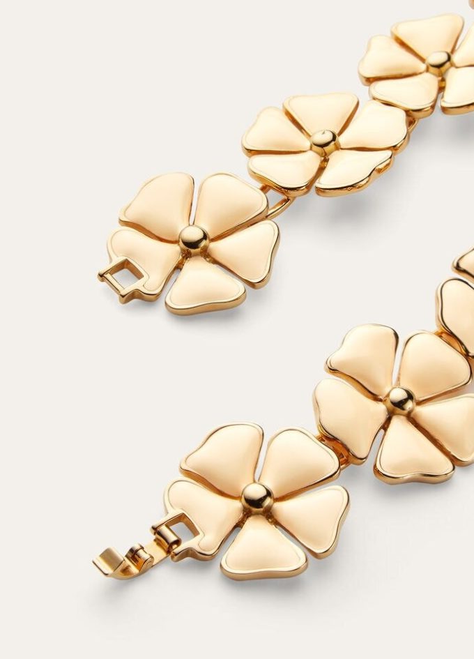 Blooming Linen Flower Necklace