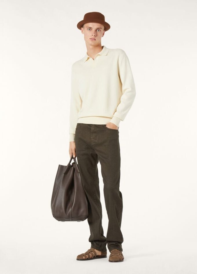 Buttonless Polo-shirt