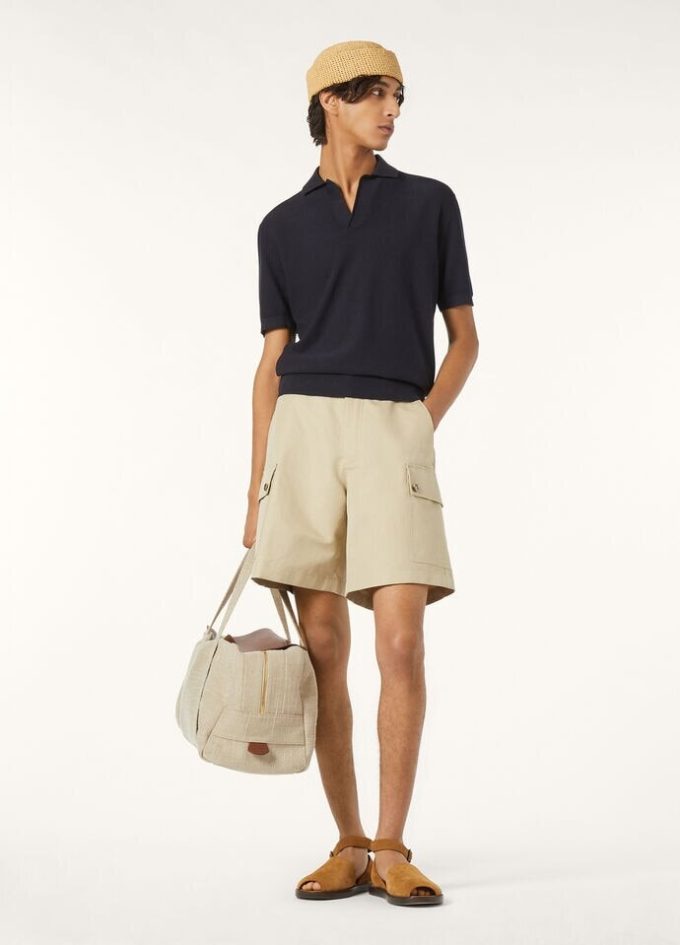 Buttonless Polo Shirt