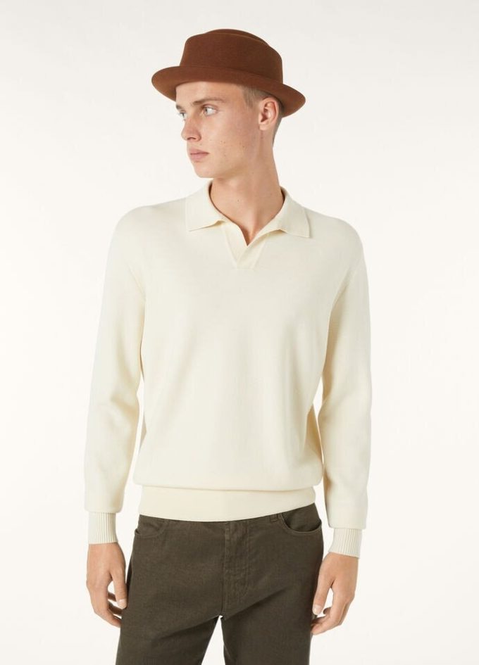 Buttonless Polo-shirt