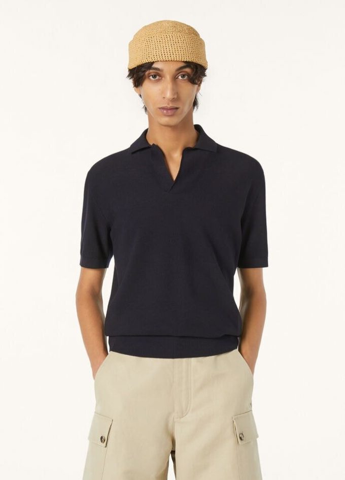 Buttonless Polo Shirt