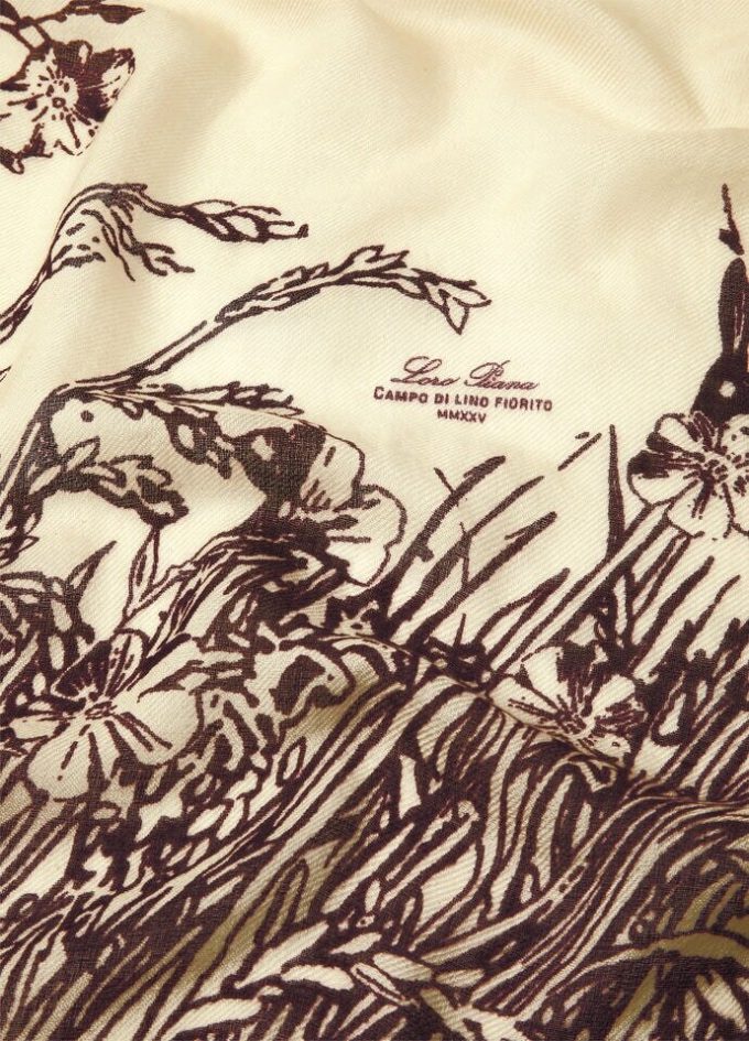 Campo di Lino Fiorito Shawl