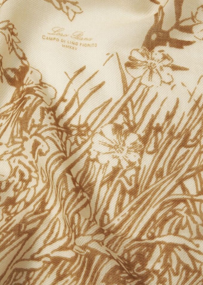 Campo di Lino Fiorito Shawl
