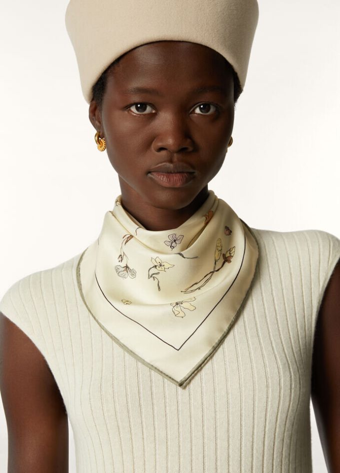 L’Arte Delle Fibre Dei Fiori Foulard 60×60