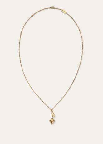 Linen Flower Bud Necklace