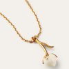 Linen Flower Bud Necklace