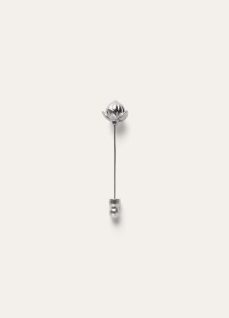 Linen Flower Bud Pin