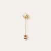 Linen Flower Bud Pin