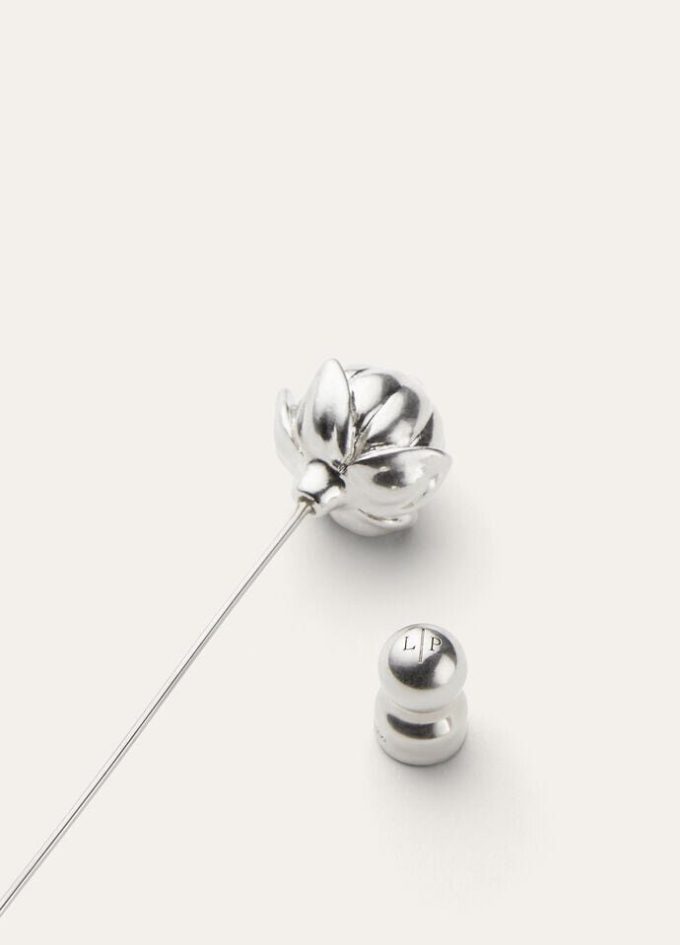 Linen Flower Bud Pin