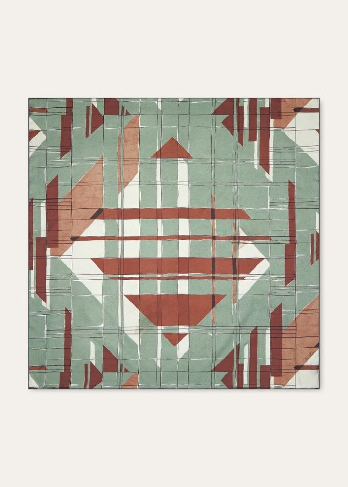 Loro Clan Collage 90 x 90 Foulard